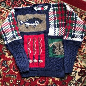 Vintage Hand-knitted Tommy Hilfiger Sweater
